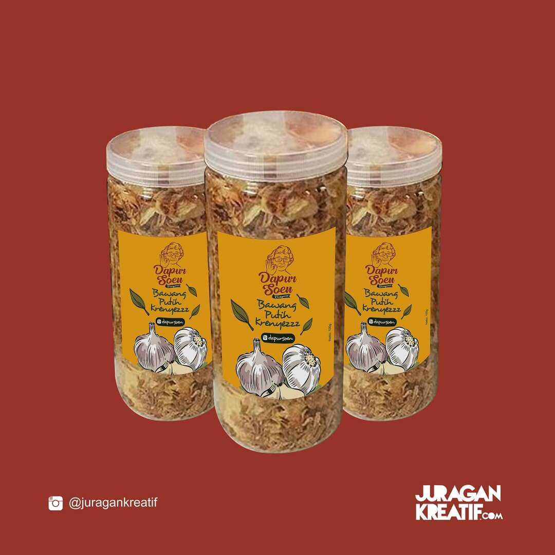 Portofolio Jasa Dapur Soen - Packaging Sticker - JURAGAN KREATIF
