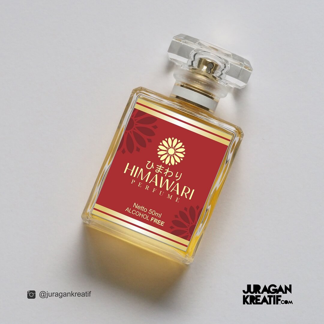 Hexa Kimia - Packaging Sticker Parfum Himawari