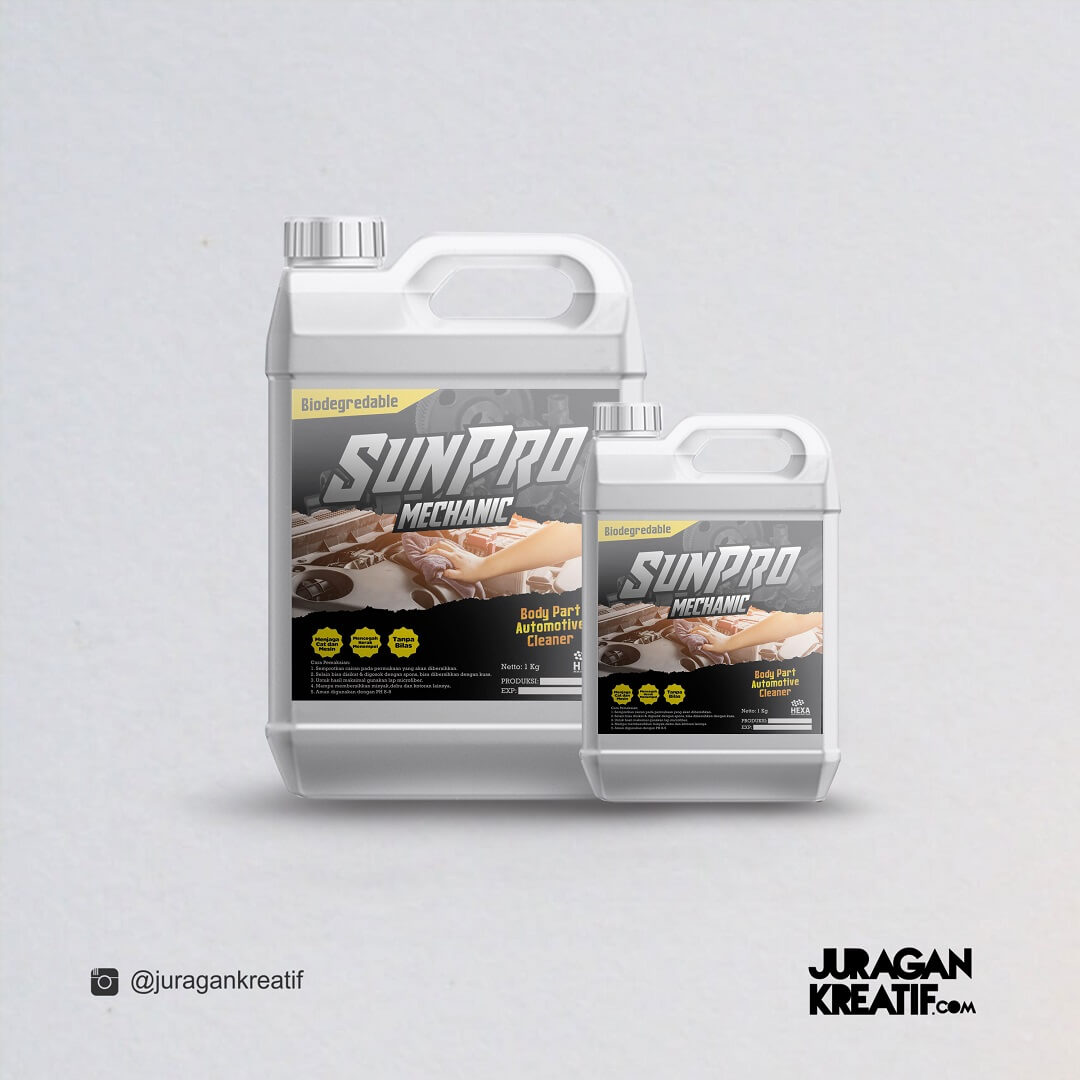 Hexa Kimia - Packaging Sticker Sunglowz Jerigen