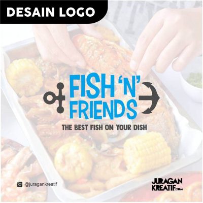 Desain Logo Fish And Friends